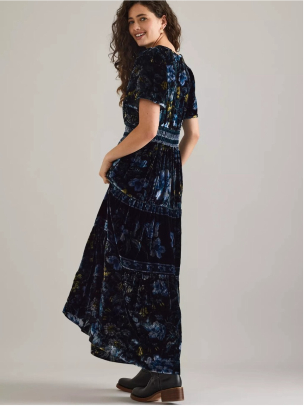 Anthropologie The Somerset Long Dress: Velvet Edition Size 3X
